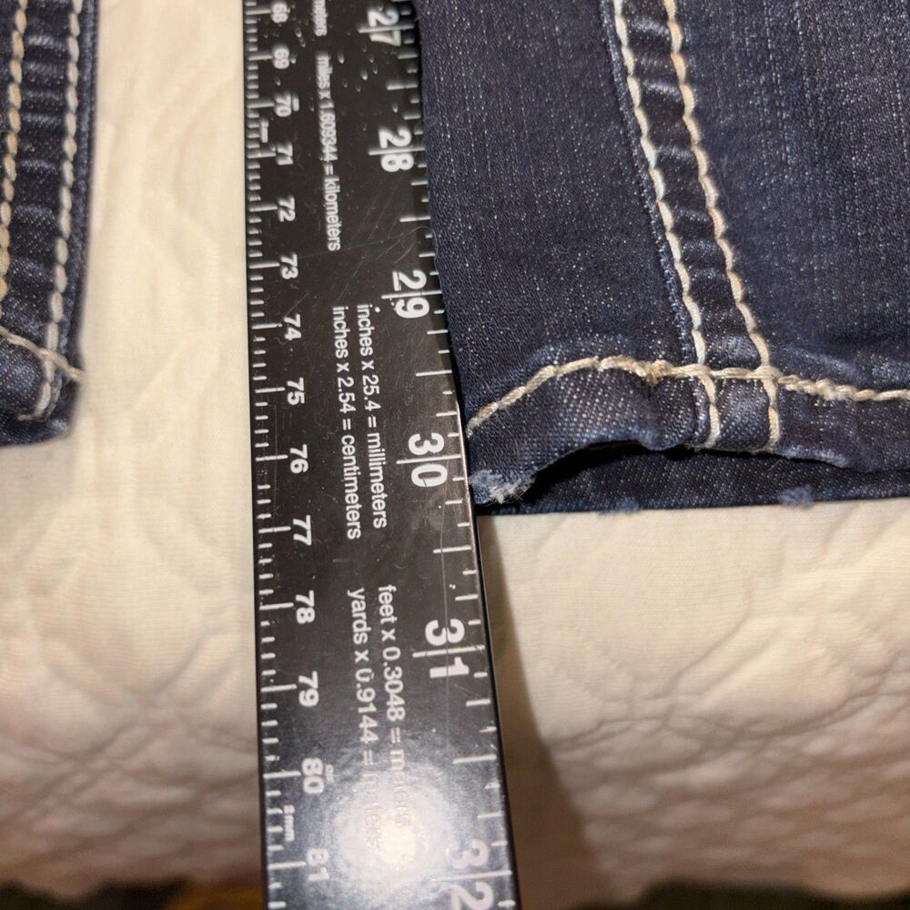 Silver Jeans Womens Size 24/30 Blue Denim Bootcut   Dark Wash - Picture 2 of 10